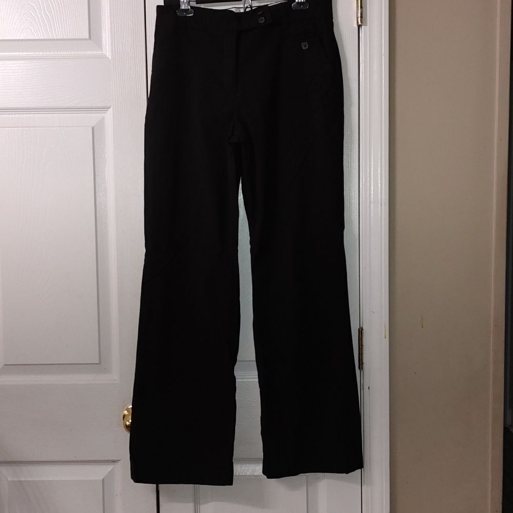 Dalia  black wide leg dress pants casual business Sz 10